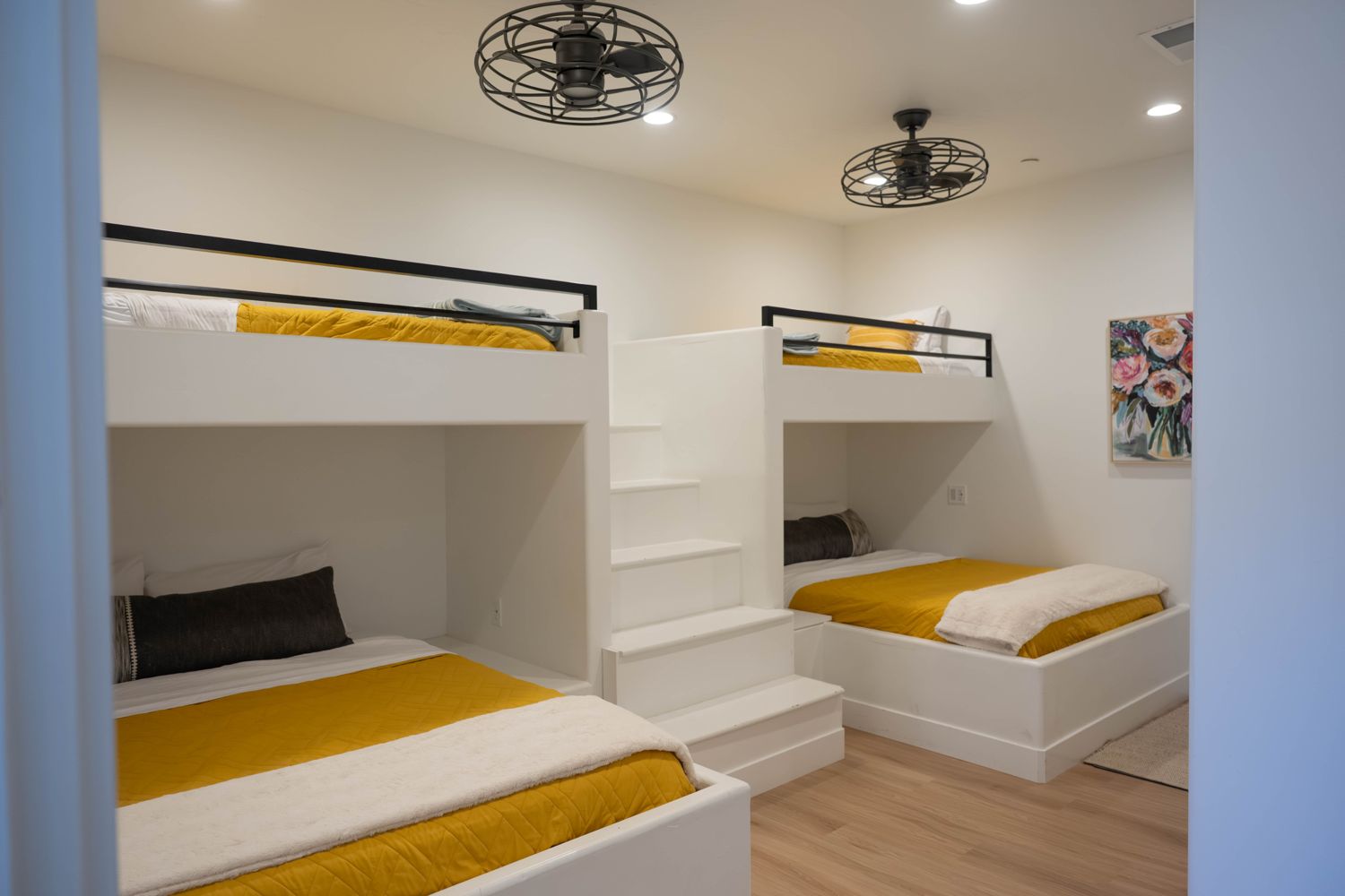 Bunk room with built-in bunk beds
